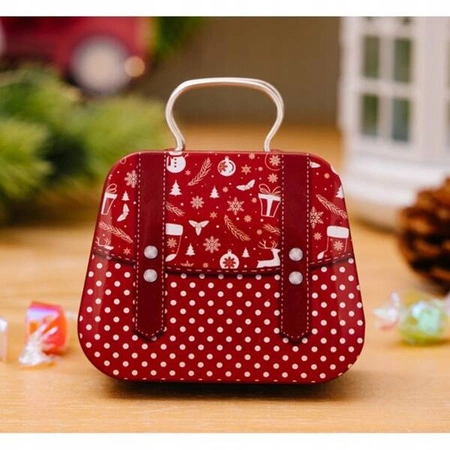 ECARLA mini pojemniczek z uchwytem na cukierki 7x5,5cm Święta KSN164