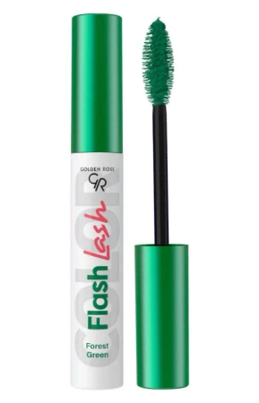 GOLDEN ROSE Flash Lash Colered kolorowa mascara  02 Forest Green 9ml