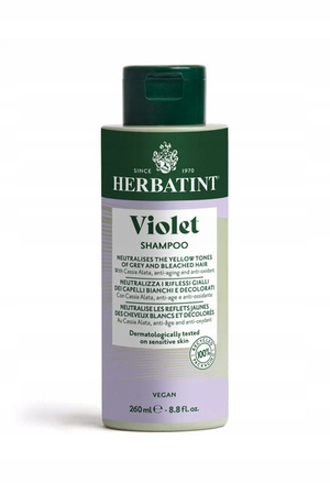 HERBATINT Bio Organic Violet szampon do włosów niweluje żółte tony 260ml 