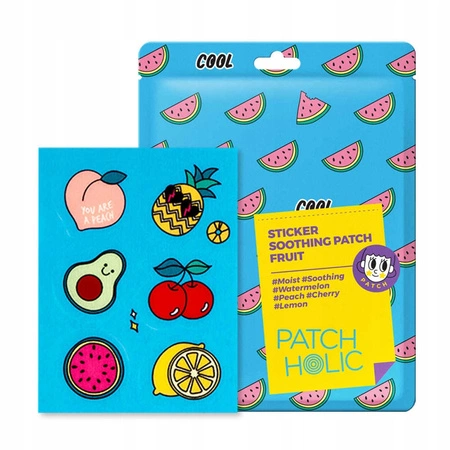 PATCH HOLIC Sticker Soothing Patch płatki do twarzy łagodzące Fruit 12g