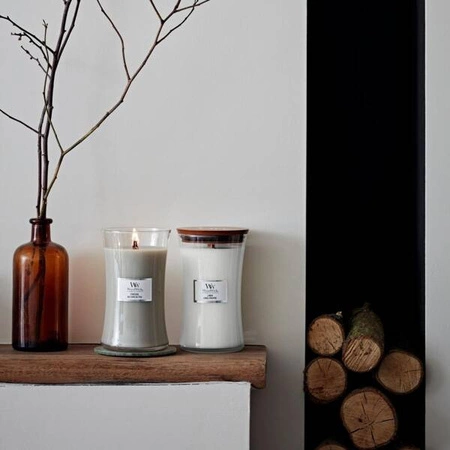 WOODWICK PlusWick duża świeca w słoiku LINEN 609,5g