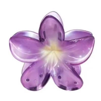 ECARLA spinka-klamra do włosów Kwiat transparentny Fiolet SP397F