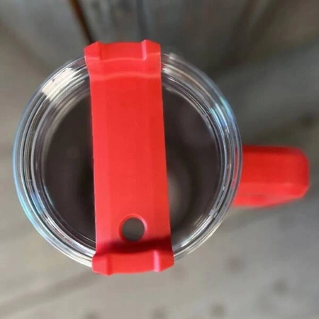 ECARLA kubek termiczny z uchwytem i rurką 1l Czerwony CUP15