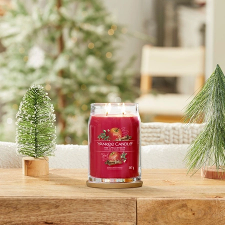 YANKEE CANDLE Signature Duża świeca w słoiku RED APPLE WREATH 538g