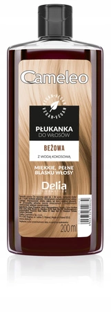 CAMELEO płukanka do włosów z wodą kokosową Beżowa 200ml
