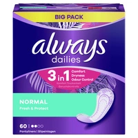 ALWAYS Dailies wkładki higieniczne Normal Fresh & Protect 60szt