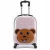 ECARLA walizka kabinowa dla dzieci Cute Bear Różowa WP05