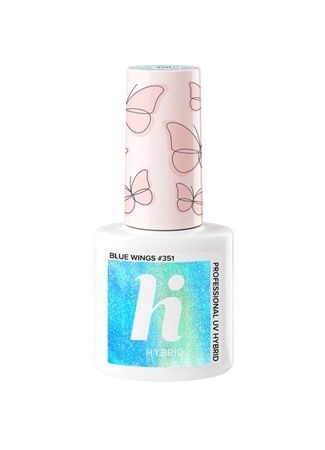 HI HYBRID  Lakier hybrydowy Butterflies 351 Blue Wings 5ml