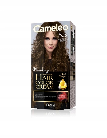 DELIA Cameleo farba do włosów permanentna 5.3 Light Golden Brown Omega+