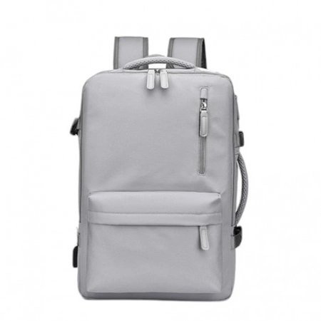 ECARLA plecak podróżny, kabinowy, wodoodporny z USB Szary PL176