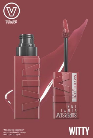 MAYBELLINE Super Stay Vinyl Ink pomadka do ust 040 Witty 4,2ml