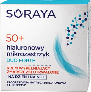 SORAYA Hialuronowy Mikrozastrzyk 50+ krem wypełniający zmarszczki utrwalone 50ml