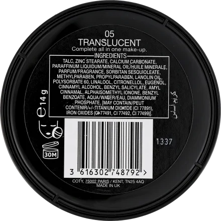 MAX FACTOR Creme Puff puder do twarzy prasowany 05 Translucent 14g