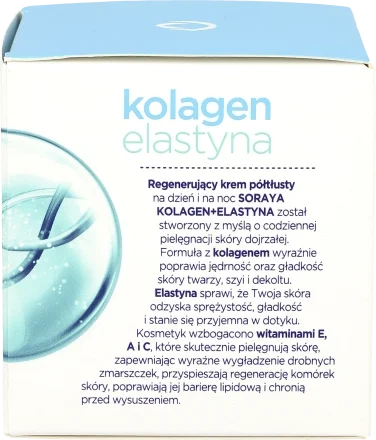 SORAYA Kolagen Elastyna półtłusty krem regenerujący 50ml