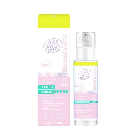 FACEBOOM Bombastic Lab Tinted ochronne serum do twarzy SPF50 30ml