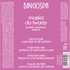 BINGOSPA maska do twarzy z proteinami kaszmiru i jedwabiu 150g
