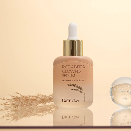 FARMSTAY Rice & Bifida serum do twarzy rozświetlające 35ml