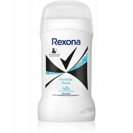 REXONA Women dezodorant antyperspirant w sztyfcie Invisible Aqua 50ml