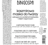 BINGOSPA maska do twarzy kaszmirowa z proteinami jedwabiu 150g 