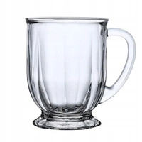 ECARLA kubek z uchem szklanka duża 400ml SZK159