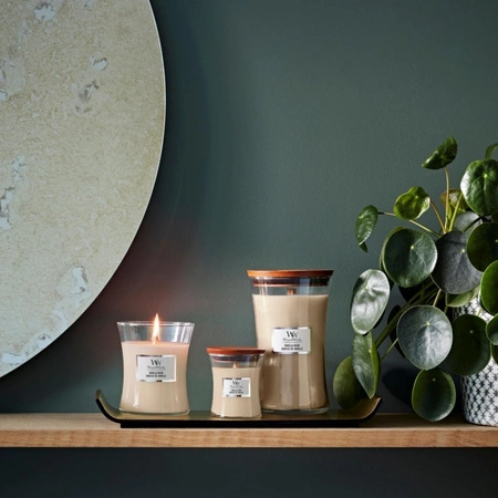 WOODWICK PlusWick średnia świeca w słoiku VANILLA BEAN 275g