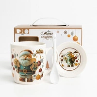 ECARLA kubek świąteczny zestaw w pudełku z zaparzaczem i łyżeczką 350ml KB34WZ3