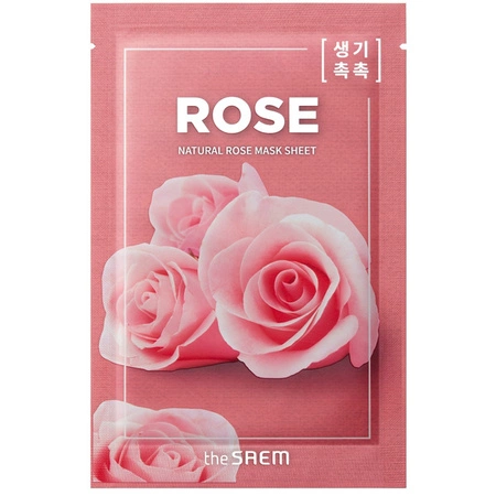 THE SAEM Natural Mask Sheet maska do twarzy w płacie Rose  TERMIN 08-2024