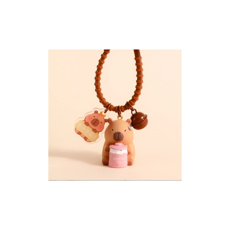 ECARLA brelok do kluczy KAPIBARA z przywieszką i dzwoneczkiem BRL337