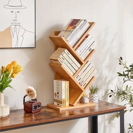 ECARLA regał 5 półek na książki na biurko SZ36JBR