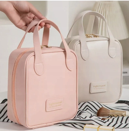 ECARLA kosmetyczka organizer na kosmetyki Różowa KS128R