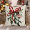ECARLA Zima świąteczna poszewka na poduszkę 45x45cm Jemioła POD208