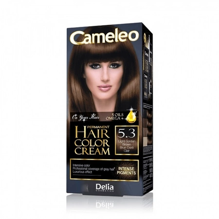 DELIA Cameleo farba do włosów permanentna 5.3 Light Golden Brown Omega+
