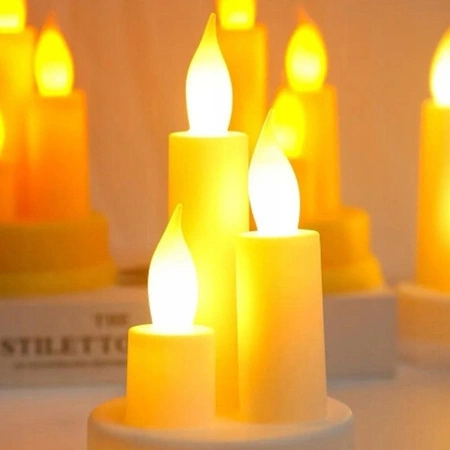 ECARLA świecznik wkład LED na baterię, Migający knot Ciepły LAMP41K