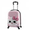 ECARLA walizka kabinowa dla dzieci Cute Cat Różowa WP06