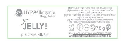 BELL GO JELLY! Lip & Cheek Jelly Tint tintujący sztyft do ust i policzków 02 Good looking 7,5g