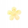 ECARLA spinka-klamra do włosów Kwiatek transparentny Blady Żółty SP275