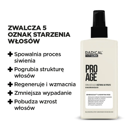 FARMONA Radical Hair Clinic Pro Age odżywka w sprayu do włosów dojrzałych 200ml