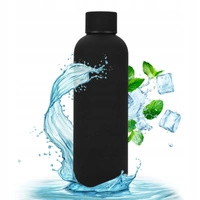 ECARLA bidon ze stali nierdzewnej, butelka termiczna 500ml Czarny BD46CZ