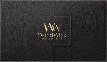 WOODWICK zestaw prezentowy 2 średnie świece Linen, Fireside 2x275g