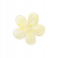 ECARLA spinka-klamra do włosów Kwiatek transparentny Blady Żółty SP275