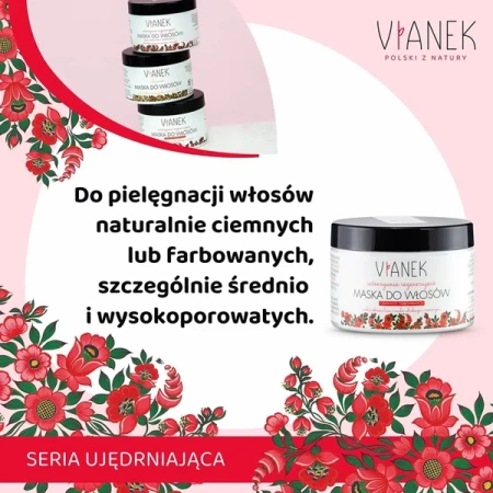 SYLVECO Vianek Regenerująca maska do włosów ciemnych i farbowanych 150ml