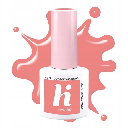 HI HYBRID Everyday It Girl lakier hybrydowy 377 Courageous Coral 5ml