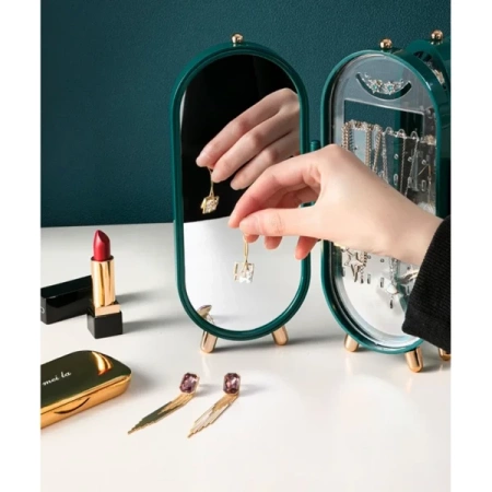 ECARLA organizer na biżuterię Zielony CB38ZIE