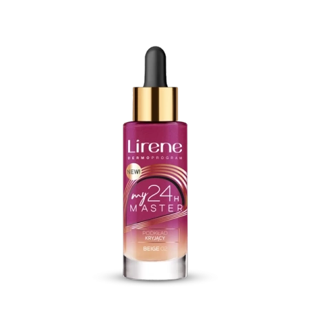 LIRENE My Master 24h kryjący podkład do twarzy 02 Beige 30ml 