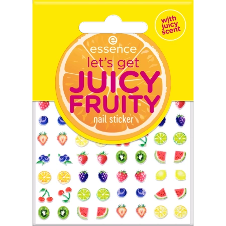 ESSENCE Let's Get Juicy Fruity naklejki na paznokcie Nail Sticker 56szt