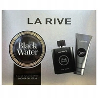 LA RIVE Men zestaw [woda toaletowa 100ml + żel pod prysznic 100ml] Black Water