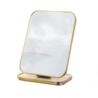 ECARLA lusterko kosmetyczne stojące, jednostronne Złota ramka 15x20cm L19