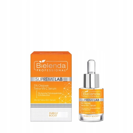 BIELENDA PROFESSIONAL Supremelab Energy Boost serum do twarzy olejowe 5% Tetra Vit C 15ml 
