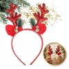 ECARLA opaska do włosów świąteczna z uszkami i rogami Renifer Czerwona O538CZE