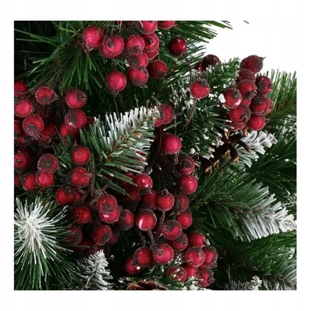 ECARLA Ozdoba Świąteczna wiązka OWOCE JARZĘBINY 20szt Czerwone GLZ02